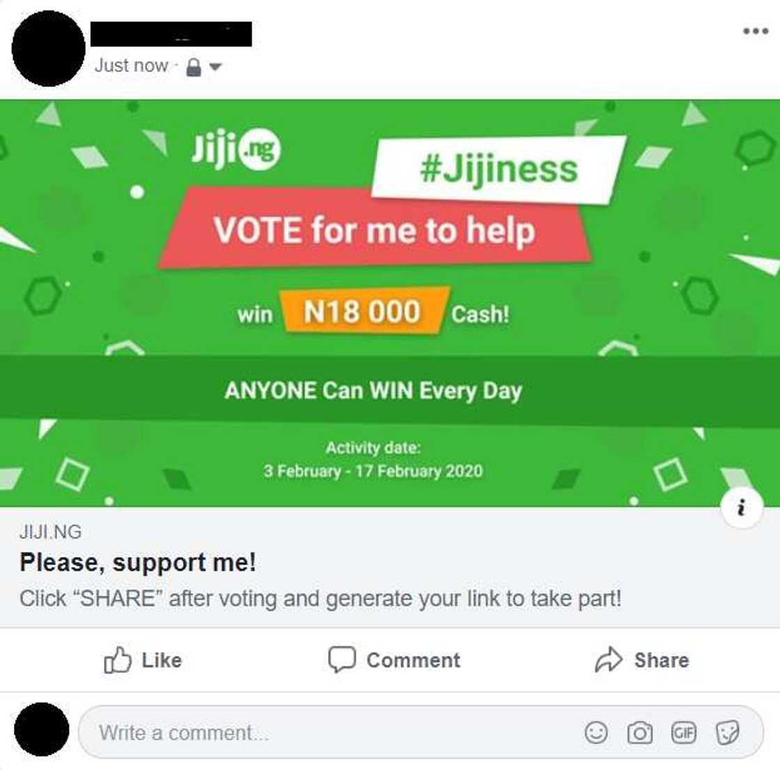 Money prize for shares: Jiji holds a contest on Feb 14 Money prize for shares: Jiji holds a contest on Feb 14