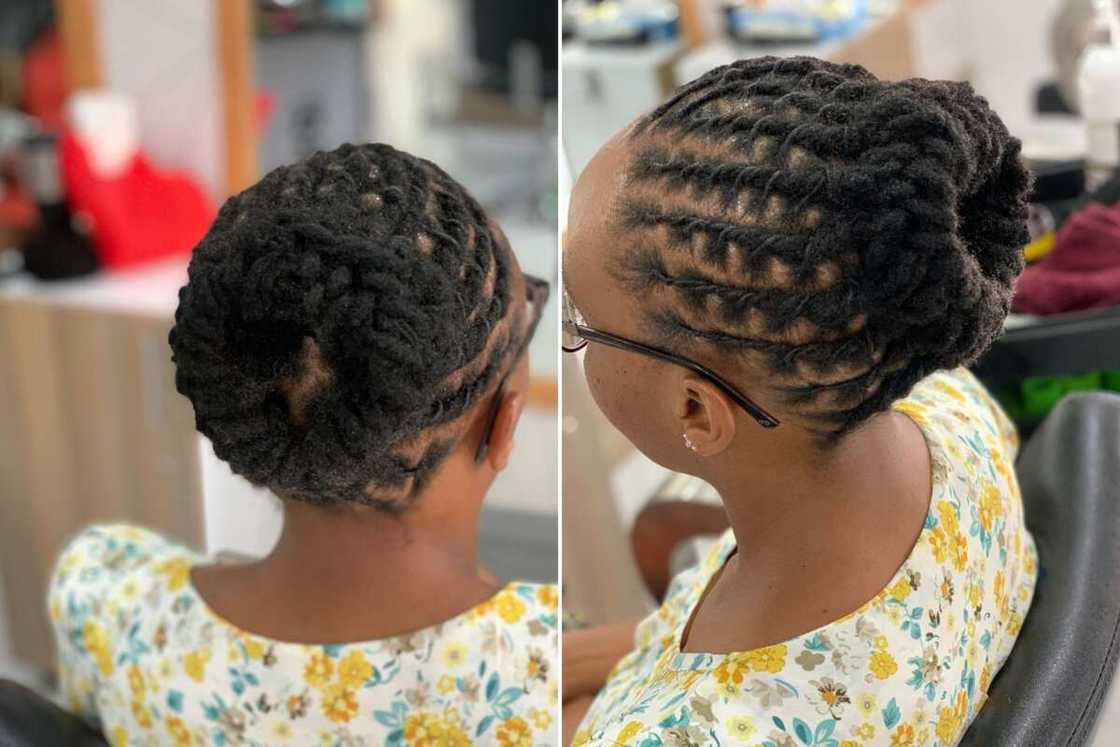 styles for short locs styles for short locs