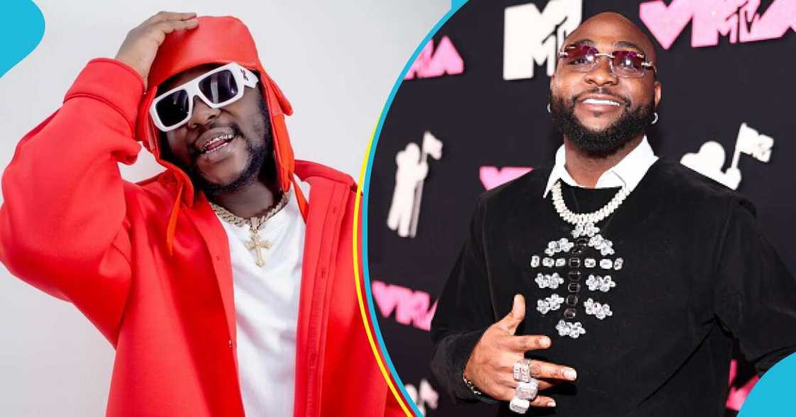 Medikal and Davido in photos