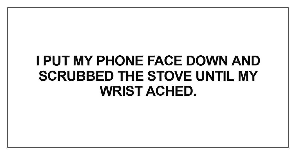 I put my phone face down I put my phone face down