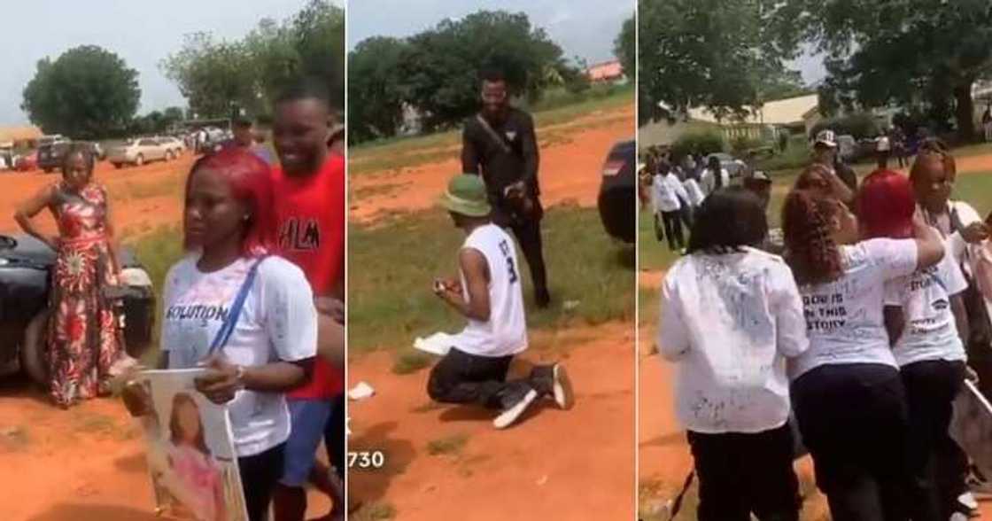 Man pains as girlfriend turns down his public proposal
Photo credit: @viviannkym730/TikTok.