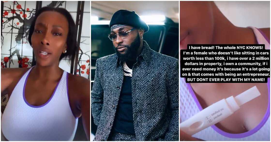 US lady Anita Brown says she's pregnant for Davido.