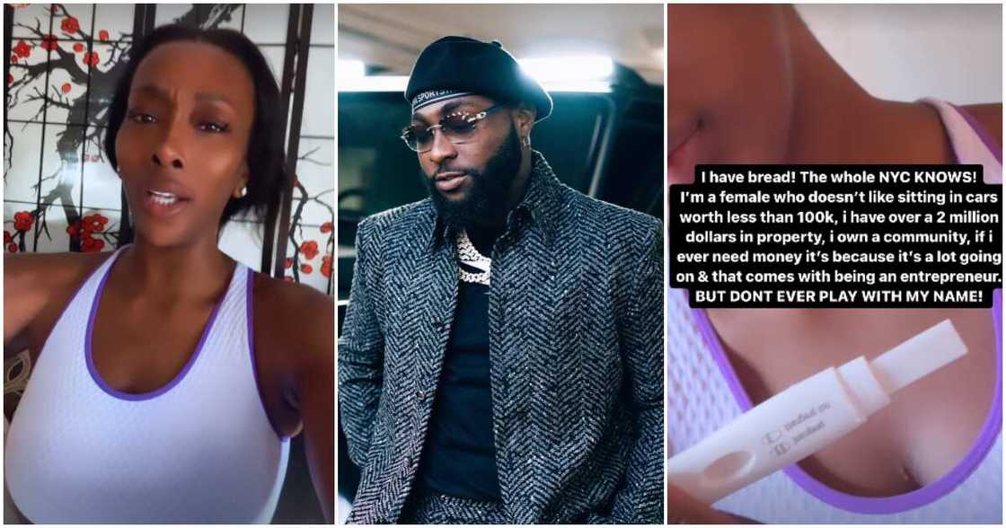 US lady Anita Brown says she's pregnant for Davido. US lady Anita Brown says she's pregnant for Davido.