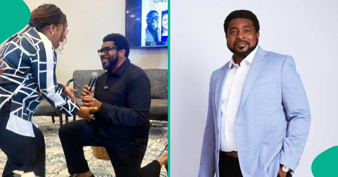 Pastor Kingsley Okonkwo Proposes to His Wife Again After 20 Years of Marriage, Her Reaction Trends Pastor Kingsley Okonkwo Proposes to His Wife Again After 20 Years of Marriage, Her Reaction Trends