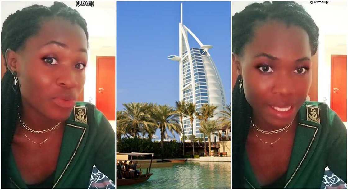 Photos of a lady who lives in Dubai.