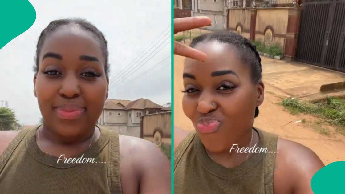 Lady relocates from United States to Africa, celebrates freedom after leaving US rat race, reconnects with ancestors in Kenya, shares TikTok video, sparks mixed social media reactions.