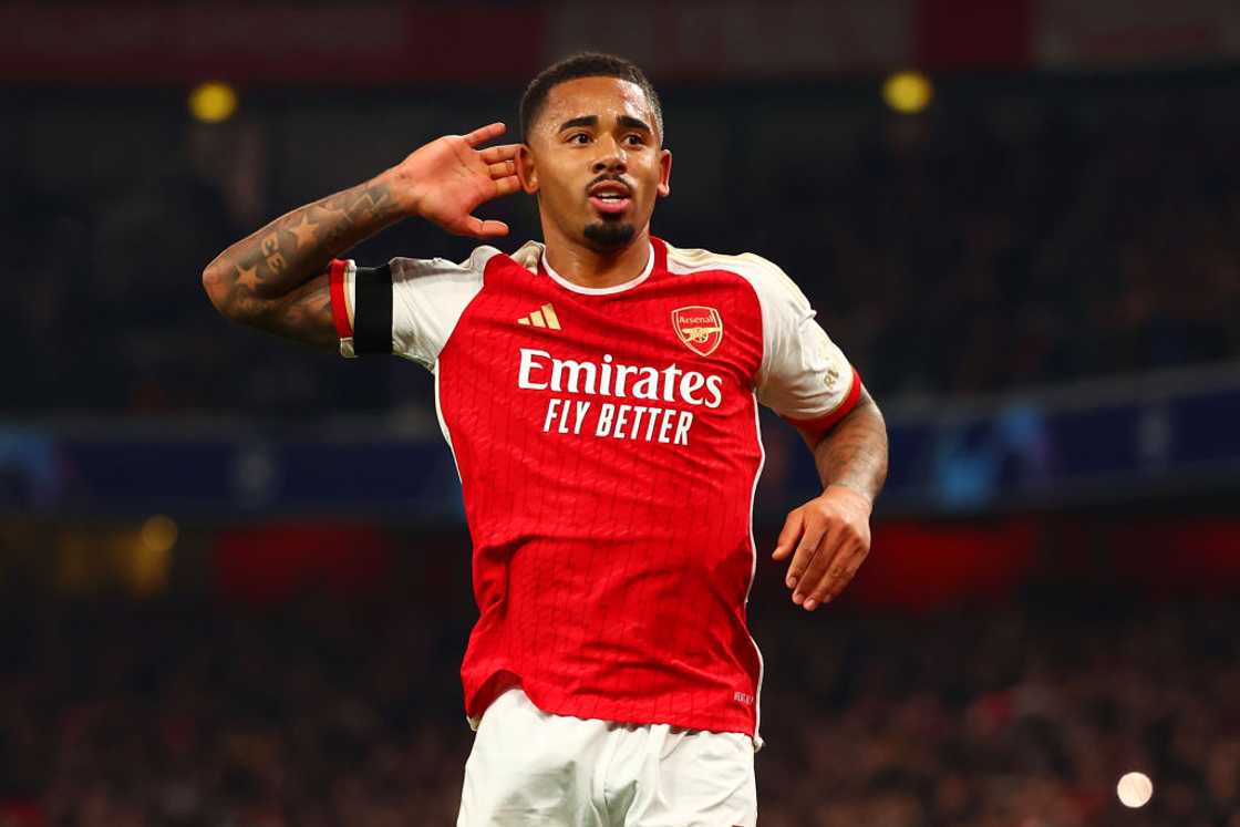 Gabriel Jesus in London, England. Gabriel Jesus in London, England.