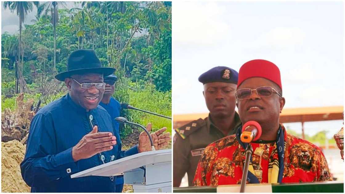 Governor Dave Umahi, APC Presidential Form, Ex-President Goodluck Jonathan Governor Dave Umahi, APC Presidential Form, Ex-President Goodluck Jonathan
