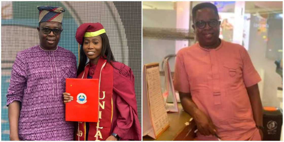 Man hails his daughter for graduating with first-class from UNILAG, says she made him proud Man hails his daughter for graduating with first-class from UNILAG, says she made him proud
