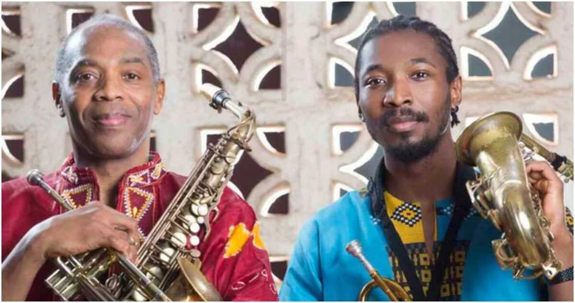 Femi Kuti and son Made Femi Kuti and son Made