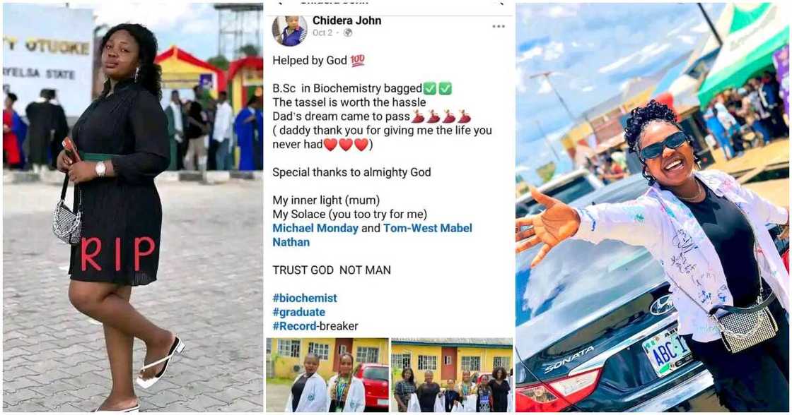 Chidera John, first class, only child, Federal University Otuoke Chidera John, first class, only child, Federal University Otuoke