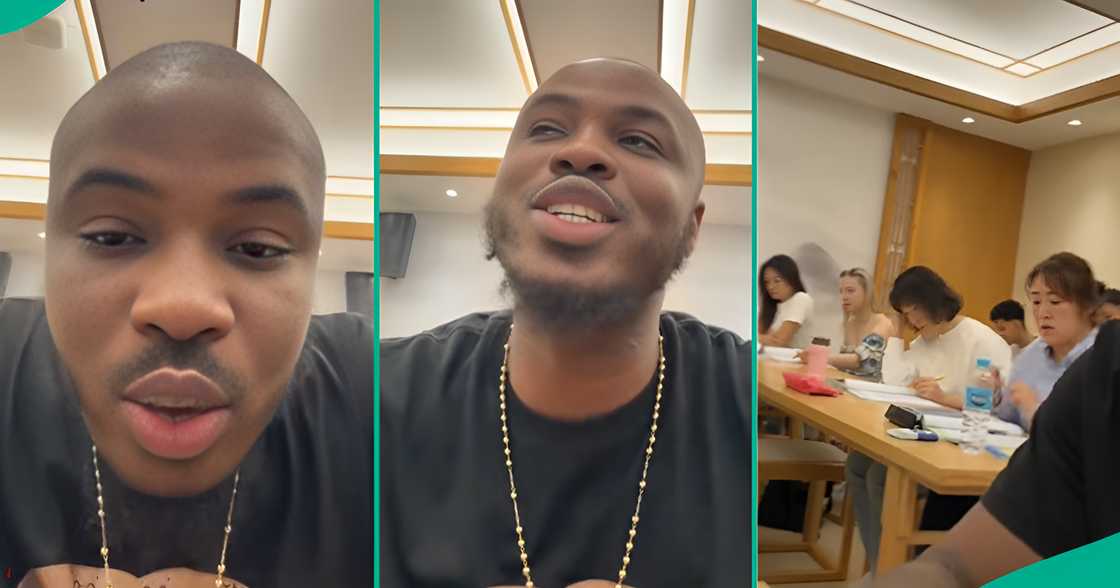 Nigerian man shows himself learning Chinese in class, sparks reactions Nigerian man shows himself learning Chinese in class, sparks reactions