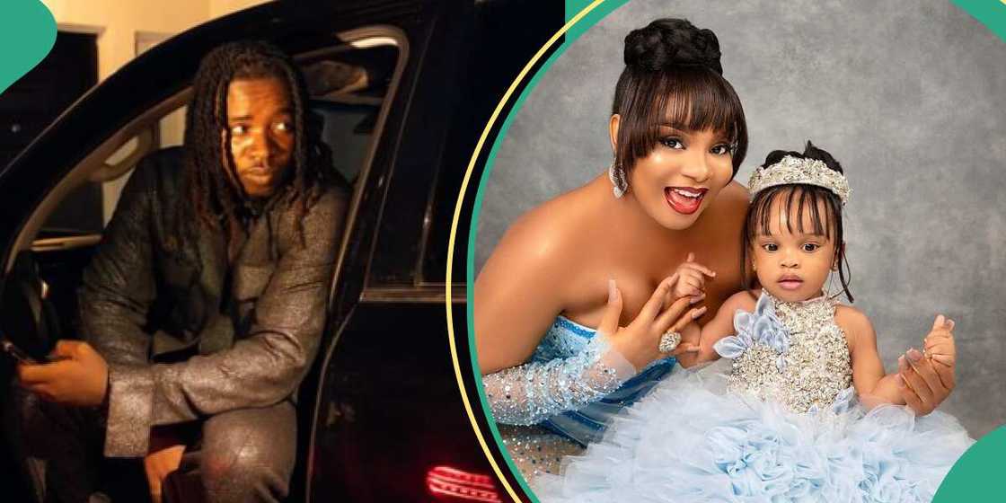 Lord Lamba explains reason for not posting daughter with BBNaija's Queen Mercy Atang.