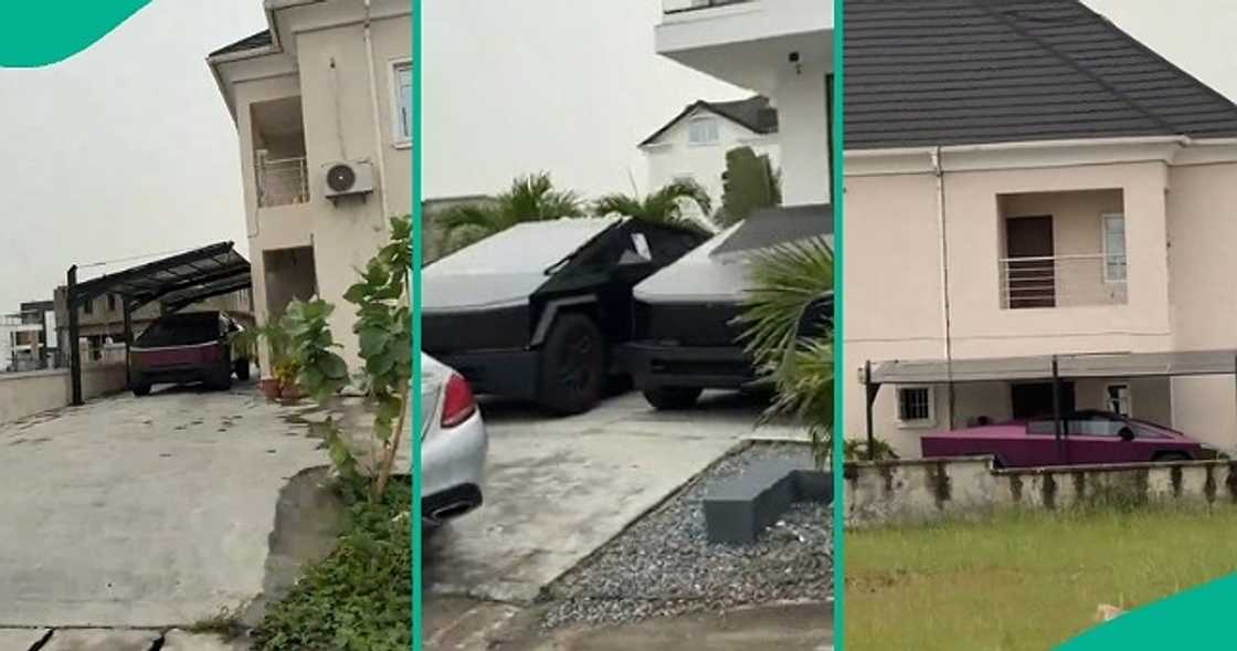 Video shows upscale estate in Lekki where 'everyone' owns Cybertruck