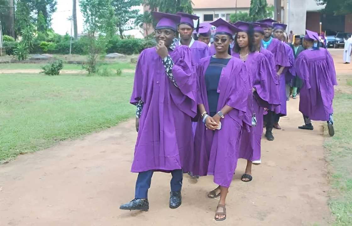 Graduating students during the Archbishop Maxwell Anikwenwa public lecture held at Paul University, Awka Auditorium. Graduating students during the Archbishop Maxwell Anikwenwa public lecture held at Paul University, Awka Auditorium.