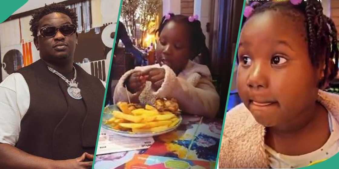 Singer Wande Coal and his daughter Singer Wande Coal and his daughter