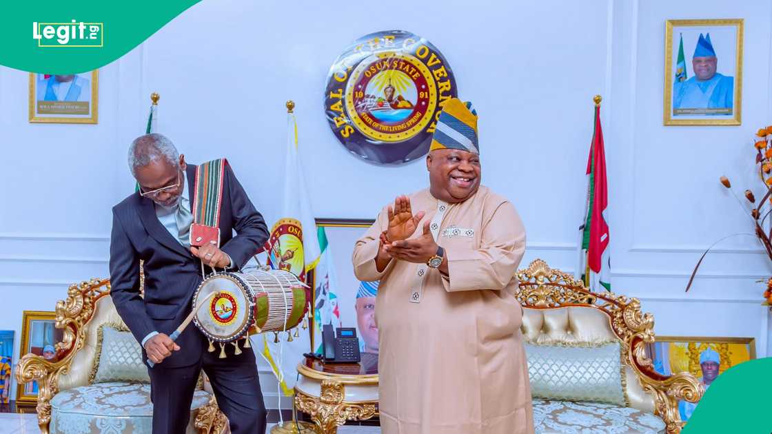 Femi Gbajabiamila, Ademola Adeleke, Osun State Governor, APC vs PDP, Osun politics, Nigerian politics 2025, Tinubu Chief of Staff visit Femi Gbajabiamila, Ademola Adeleke, Osun State Governor, APC vs PDP, Osun politics, Nigerian politics 2025, Tinubu Chief of Staff visit