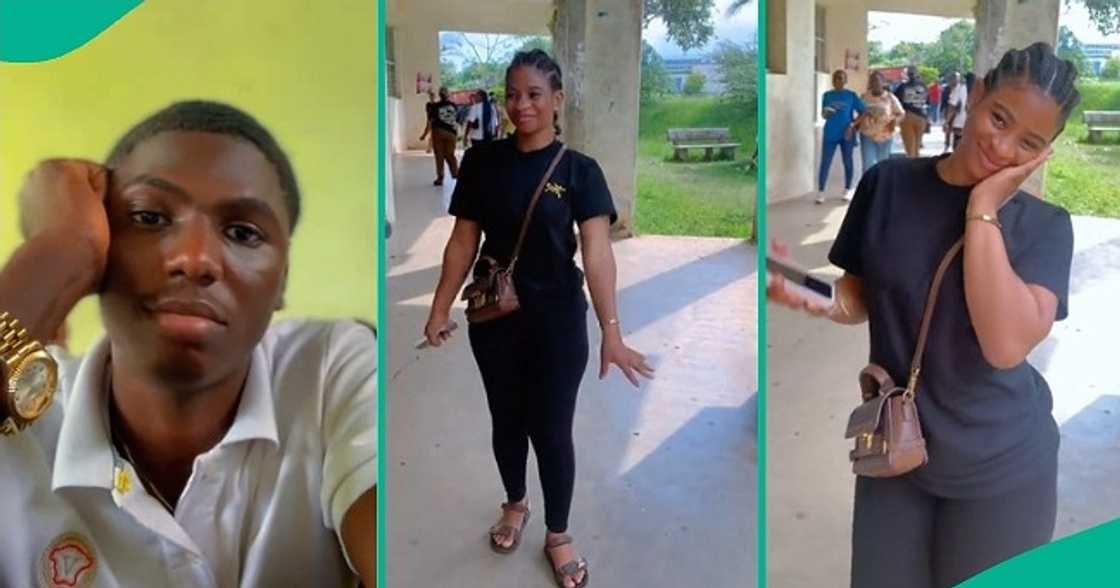Man shows off prettiest girl in his class Man shows off prettiest girl in his class