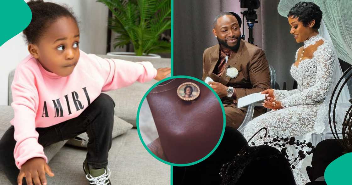 Davido's honours late son Ifeayi Adeleke at his wedding in Miami. Davido's honours late son Ifeayi Adeleke at his wedding in Miami.