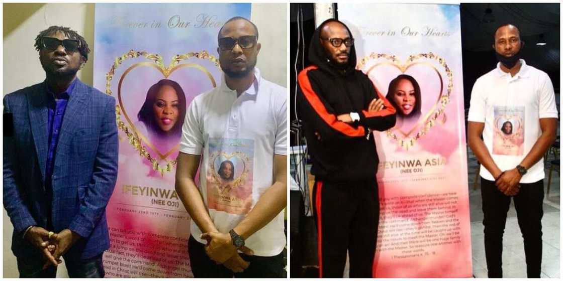 2baba, Blackface, others attend service of songs for Faze's late twin sister