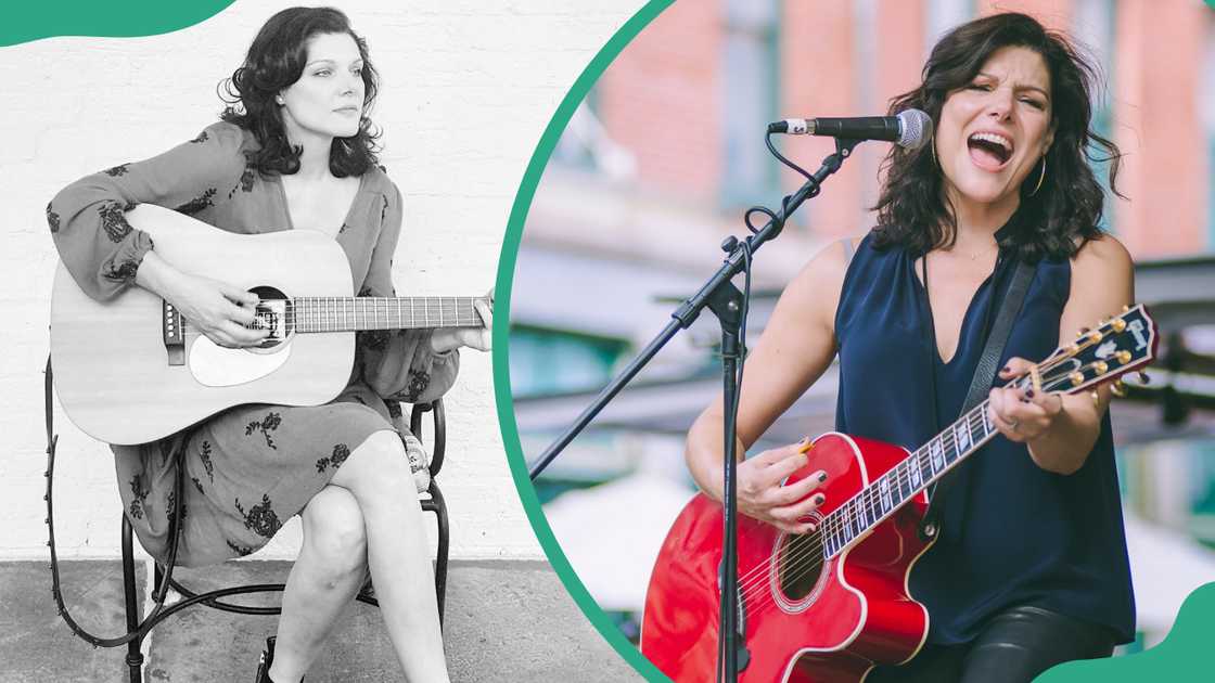 Veronica Stigeler plays the gitar Veronica Stigeler plays the gitar