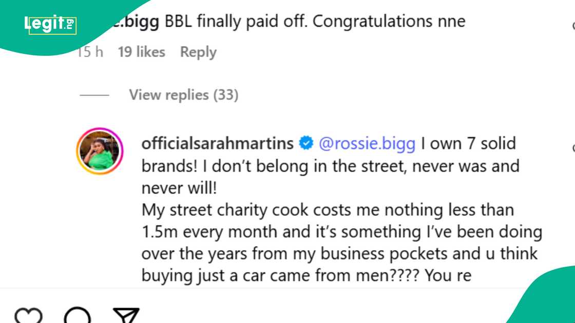 Sarah Martins drags fan who accused her of sleeping around. Sarah Martins drags fan who accused her of sleeping around.