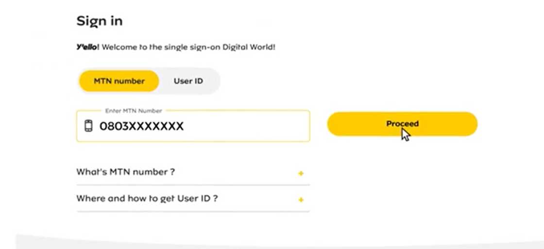 MTN webpage MTN webpage