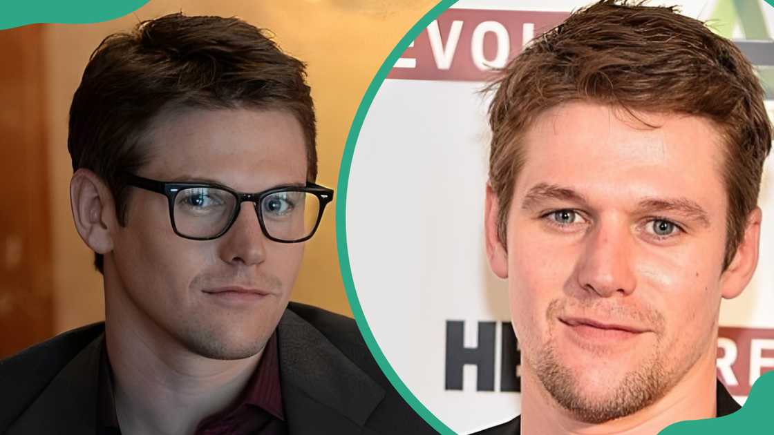 Zach Roerig at the Four Seasons Hotel Atlanta on 8 February 2014 (L). The actor at The Plaza Theatre on March 26, 2015 (R)