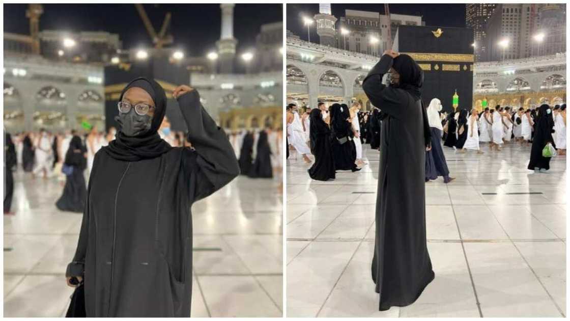 Hotunan jaruma Nafisa Abdullahi yayin da ta je Umra, ta bayyana muhimmin abinda ta roki Allah Hotunan jaruma Nafisa Abdullahi yayin da ta je Umra, ta bayyana muhimmin abinda ta roki Allah