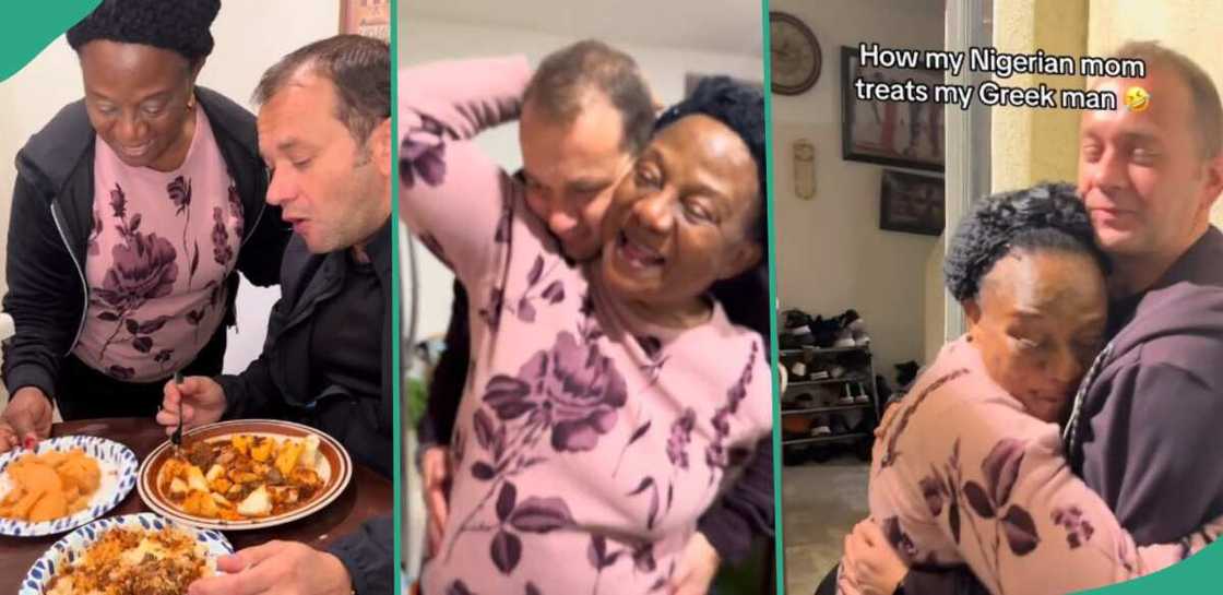 Nigerian mum plays with daughter's white boyfriend like her own lover Nigerian mum plays with daughter's white boyfriend like her own lover