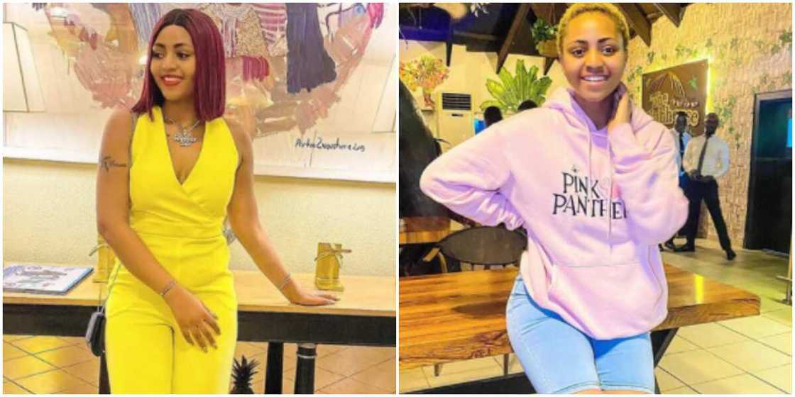 Actress Regina Daniels flaunts beautiful figure as she talks about her happiness