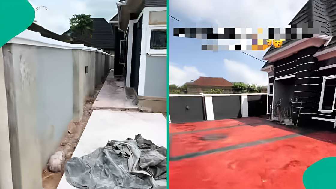 Nigerian man celebrates building home from the ground up Nigerian man celebrates building home from the ground up