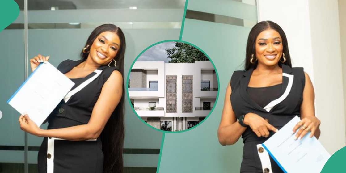 May Edochie overjoyed as she receives new house in Abuja May Edochie overjoyed as she receives new house in Abuja