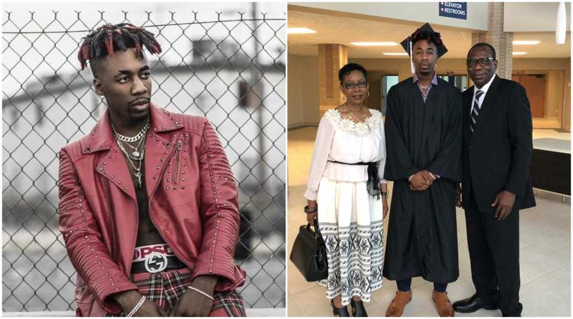 Canadian Rapper Dax Honours His Igbo Parents Who Made Big Sacrifices for Him, Shares Throwback Photo