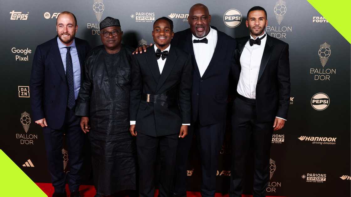 Ademola Lookman, Ballon d'Or, Theatre du Chatelet, Paris, France. Ademola Lookman, Ballon d'Or, Theatre du Chatelet, Paris, France.