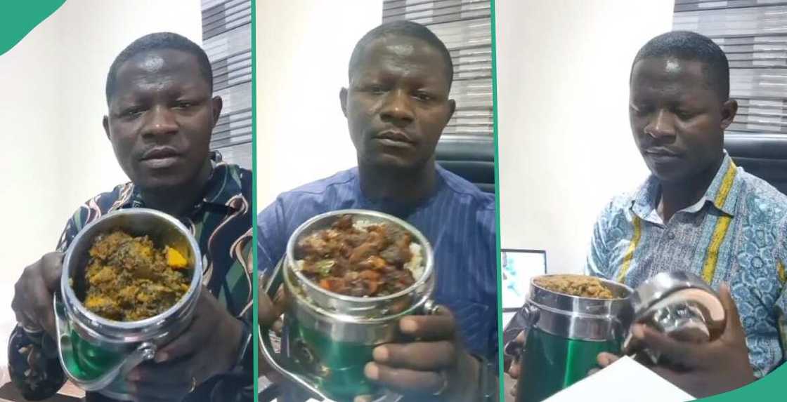 Man shares video of food his wife gives him to office everyday Man shares video of food his wife gives him to office everyday