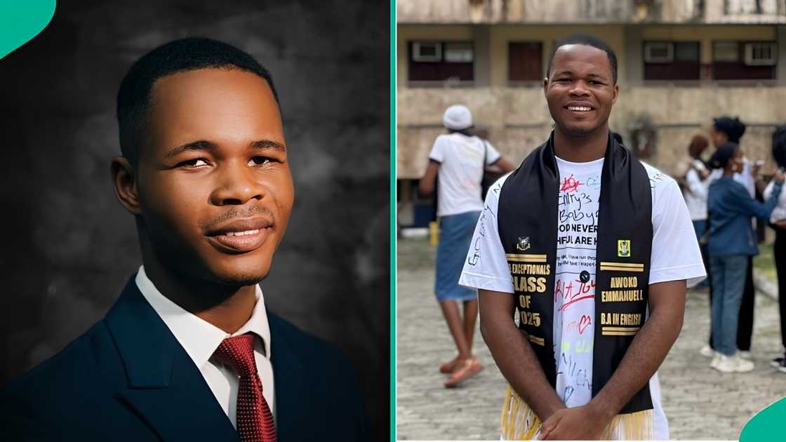 A University of Ibadan student who struggled to gain admission bags English degree. A University of Ibadan student who struggled to gain admission bags English degree.