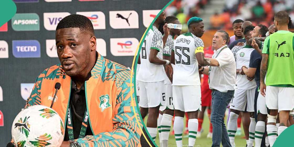 Ivory Coast's coach Emerse Fae/AFCON 2023/Super Eagles Ivory Coast's coach Emerse Fae/AFCON 2023/Super Eagles