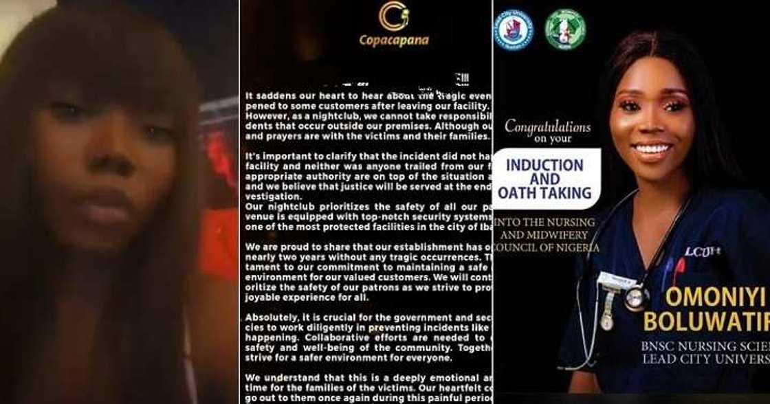 Nightclub speaks on demise of newly inducted nurse Nightclub speaks on demise of newly inducted nurse