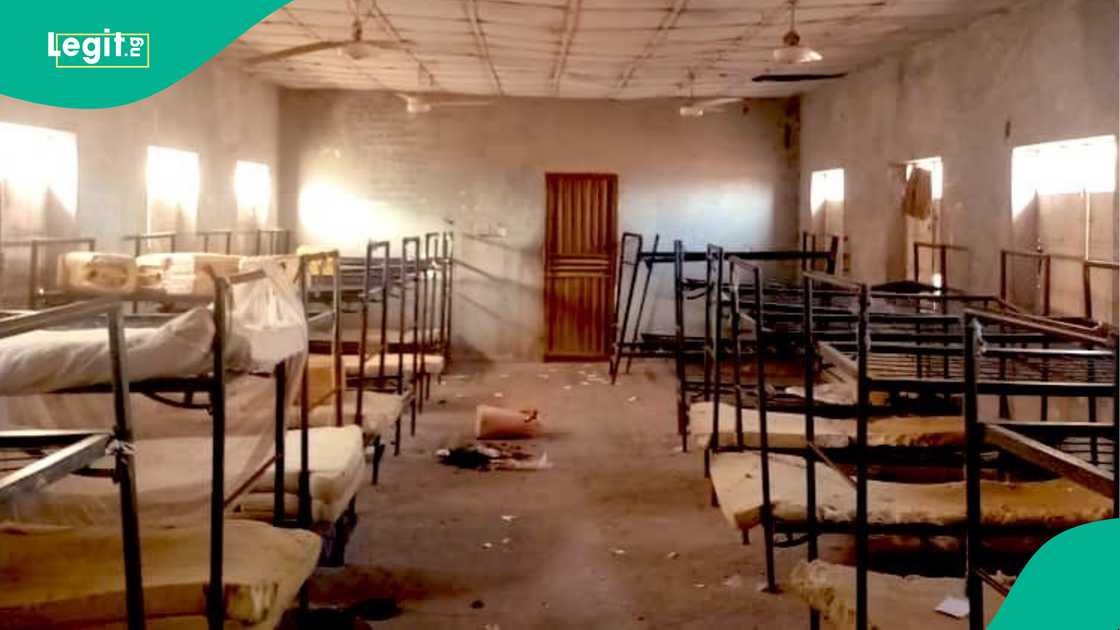 View of the school in Maga, Kebbi state, affected by the bandits' attack and abduction of students.