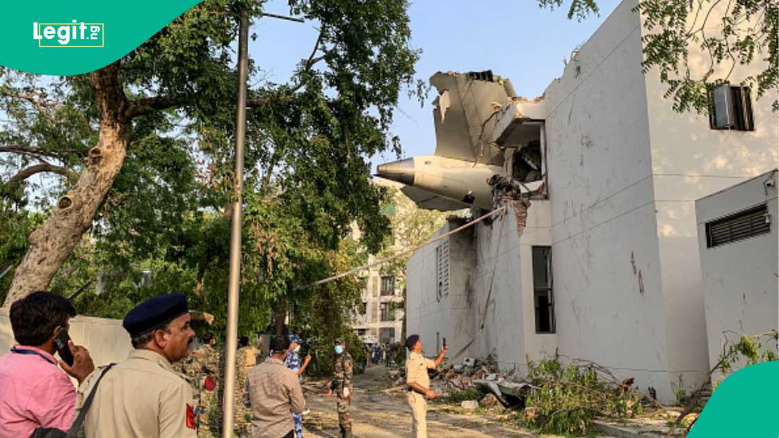 Scene of the Air India plane crash. Scene of the Air India plane crash.