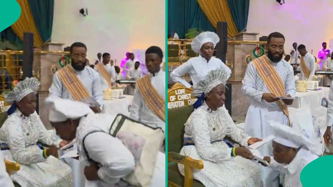 Reverend mother reportedly shares N10 million to church members, video goes viral Reverend mother reportedly shares N10 million to church members, video goes viral