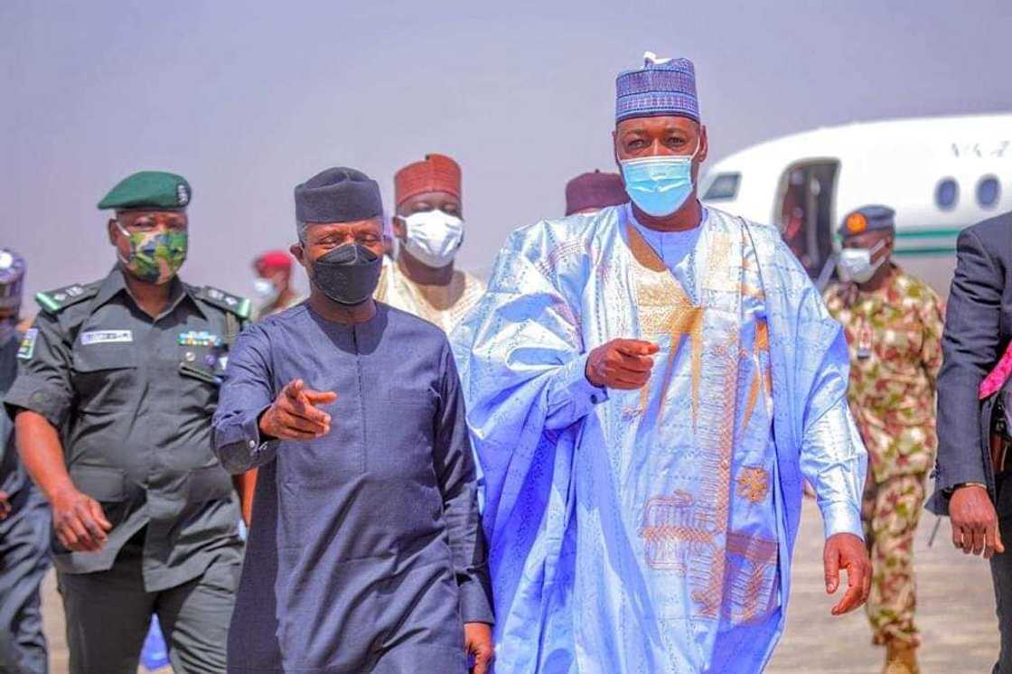 Farfesa Osinbajo da gwamna Zulum Farfesa Osinbajo da gwamna Zulum