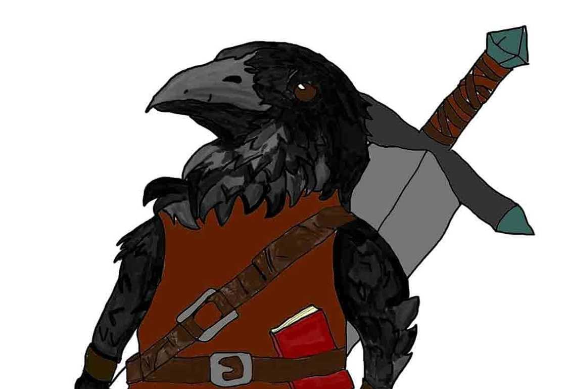 DnD Kenku with a sword on his back DnD Kenku with a sword on his back