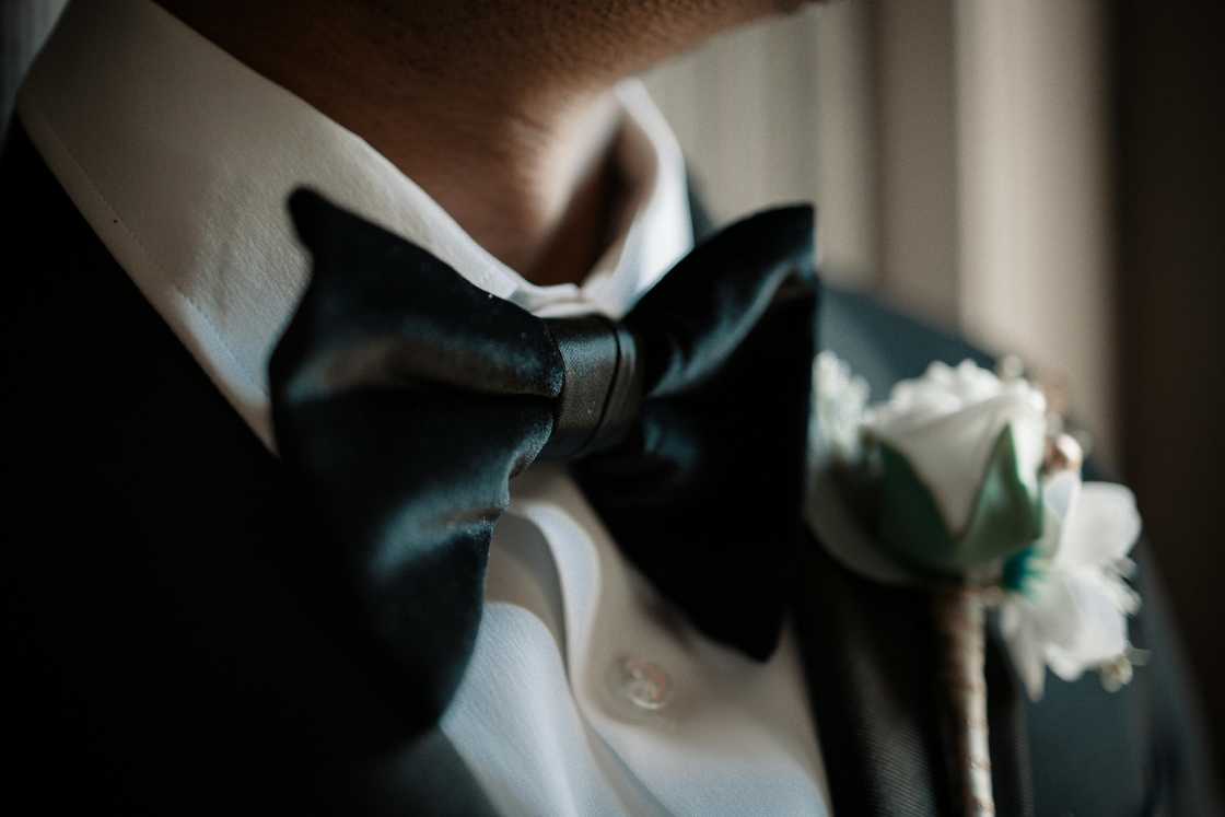 A man in a bow tie
