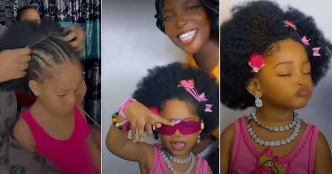 Little girl rocks wig Little girl rocks wig