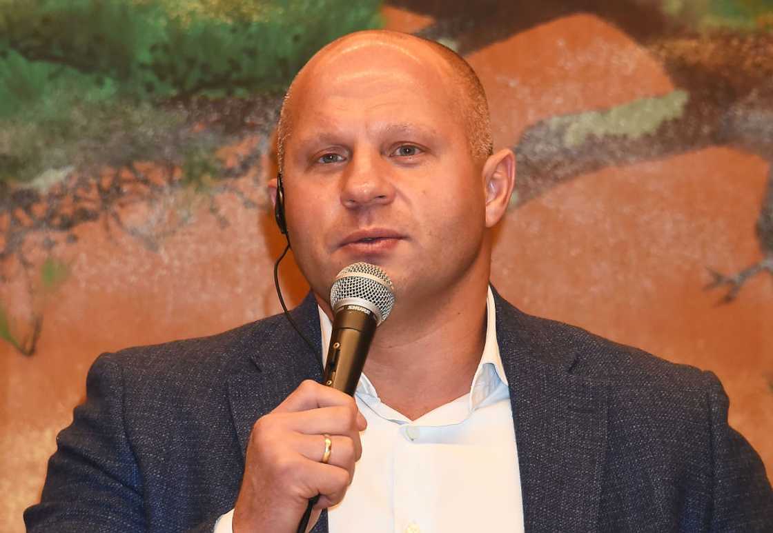 Martial arts fighter Fedor Emelianenko at the Meguro Gajoen Hotel Martial arts fighter Fedor Emelianenko at the Meguro Gajoen Hotel