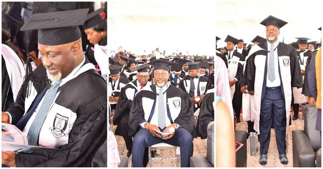 Massive congratulations as Dino Melaye bags another degree, graduation photos emerge Massive congratulations as Dino Melaye bags another degree, graduation photos emerge