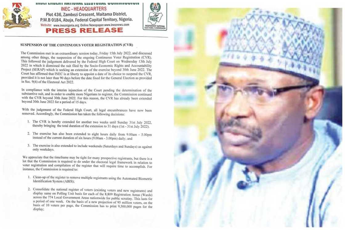 Sanarwa daga hukumar zaɓe. Sanarwa daga hukumar zaɓe.