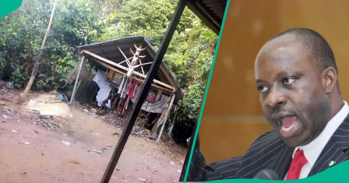 Nigerians have expressed anger and commendation after Governor Soludo sealed Okija shrine. Nigerians have expressed anger and commendation after Governor Soludo sealed Okija shrine.